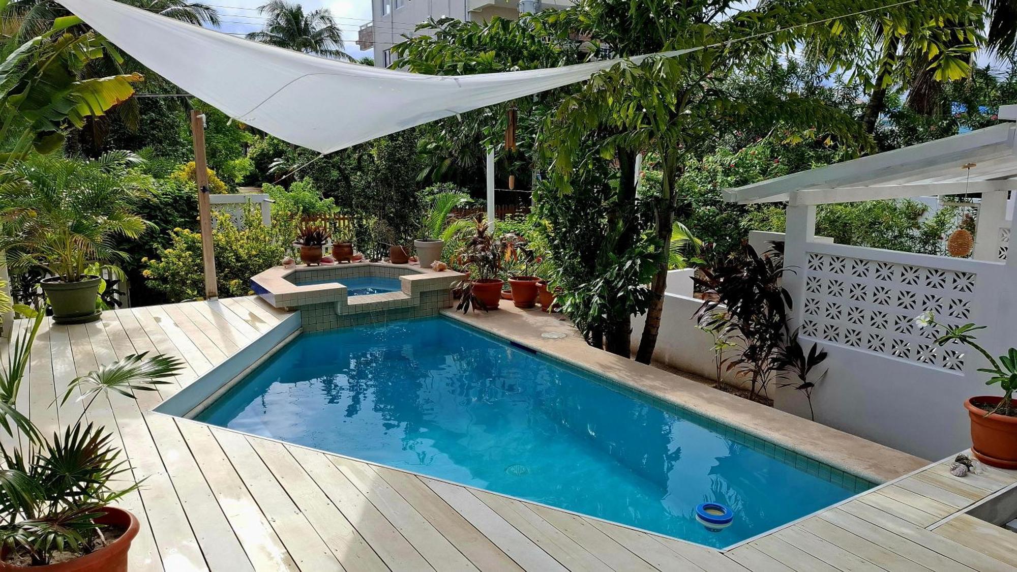 Amanda'S Place Green Studio - Pool And Tropical Garden Caye Caulker Εξωτερικό φωτογραφία